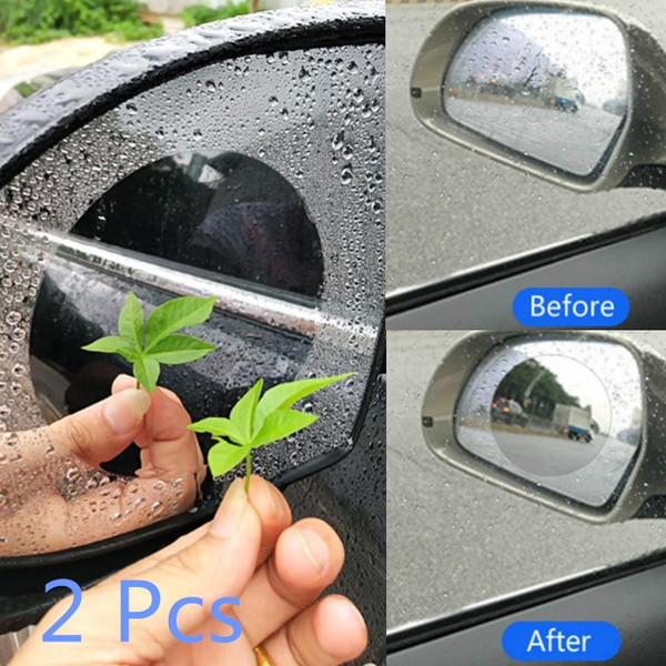 2 Pcs Round Rainproof Anti Fog Car Rearview Mirror Film Sticker Waterproof Protective Film For Car Rearview Mirror Car Accessories Wish