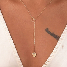 Inifity Heart Choker Pendants Necklaces For Women Jewelry Long Chain Collares [<Wish-Joyajewelry>]