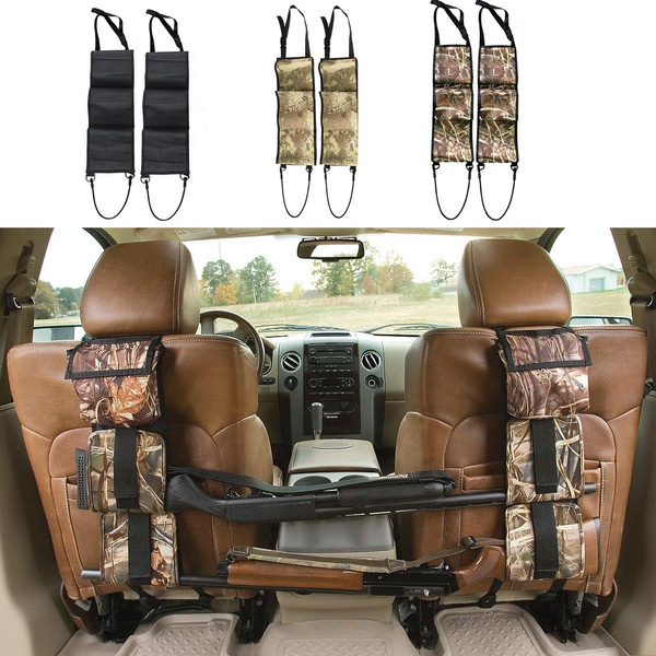 2PC Rifle Shotgun Holder Gun Sling Case Back Seat for Car Rack Seat Pickup Truck