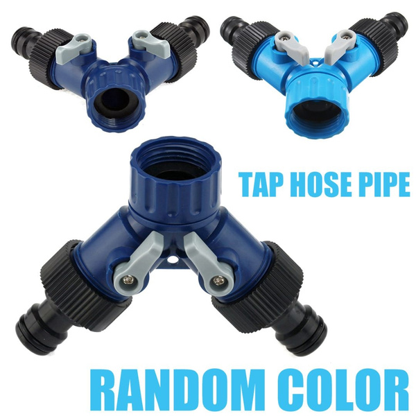 3/4'' Two Way Y Hose Pipe Garden Splitter Tap Connector Fitting for Irrigation 