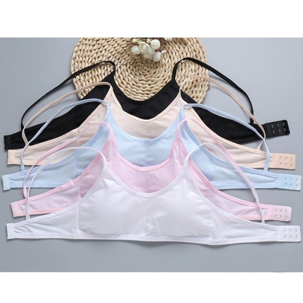 Girls Underwear Soft Padded Cotton Bra Young Girls for Yoga Sports