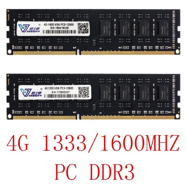 4g Pc Memory Ram Memoria Module Computer Desktop Pc3 Pc3 Ddr3 1333mhz 1600mhz Ram Compatible With Intel And Amd Wish