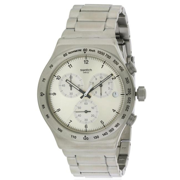 Swatch DESTINATION ZURICH Stainless Steel Chronograph Mens Watch YVS433G |  Wish