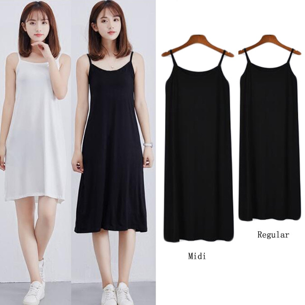 Ladies Plus Full Slips Modal Cotton Camisole Under Dress Underdress ...