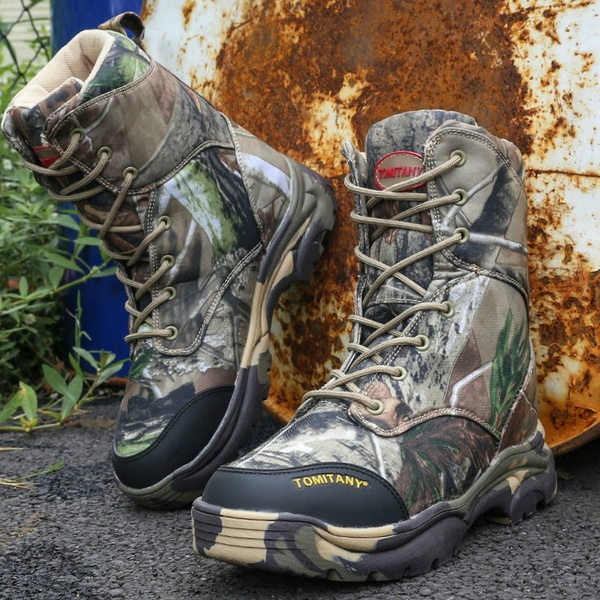 Men Camouflage Boots Tactical Combat 