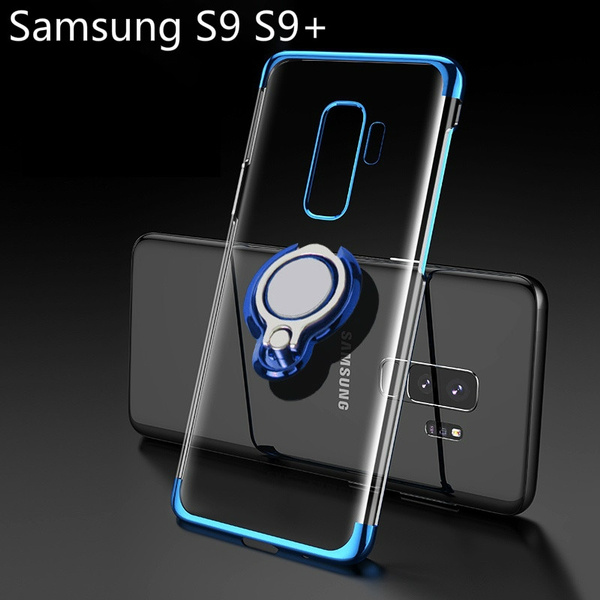 For Samsung Galaxy S9/S9 Plus Case Ring Stand Phone Cover with