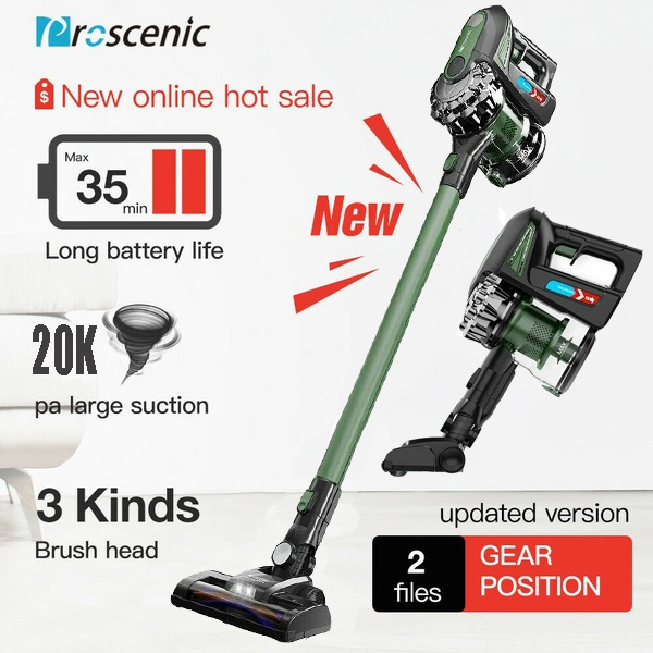 Proscenic P8 Max Wireless Vacuum Cleaner 20000Pa, Bagless Electric Broom  Rechargeable Battery Operated 35 Minutes, 4 Brushes for Cleaning Pet Hair /  Floors / Carpets / Sofa | Wish