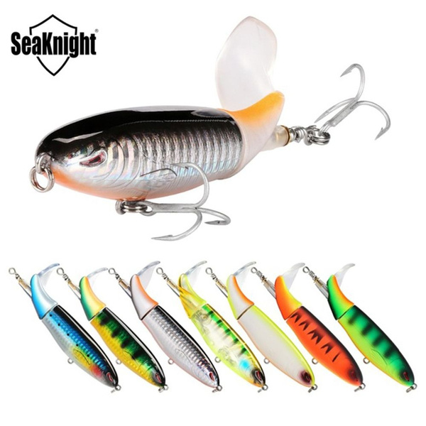 SeaKnight Whopper Plopper 1PC Fishing Lure Topwater Rotating Tail