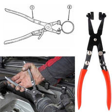 1PC Straight /Curved Throat Tube Clamp Car Plumbing Clamp Hoop Clamp Pliers Car Maintenance Tools