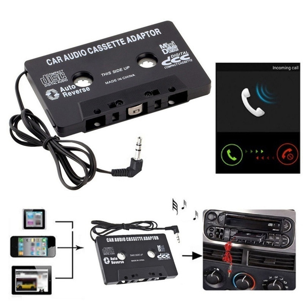 Audio Cassette Tape Adapter AUX Cable Cord 3.5mm Jack for to Mp3 iPod CD  Player