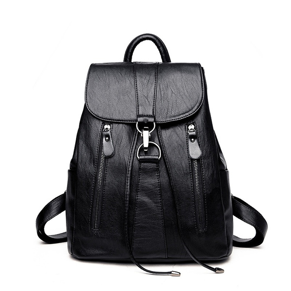sturdy leather backpack
