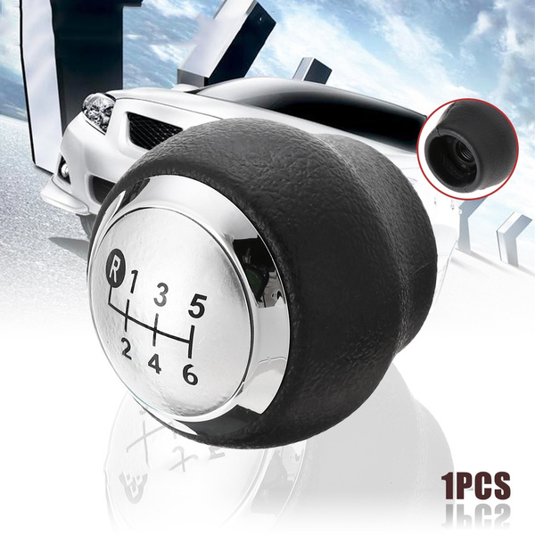 Pommeau De Vitesse 5/6 Vitesses Pour Mini Cooper R55 R56 R57 R59 F55 F54 - Noir Et Argent, ABS Et Microfibre