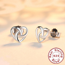 925 Sterling Silver Mini Heart Stud Earrings for Women Silver Love Heart Earrings for Gifts Fine Jewelry Brincos