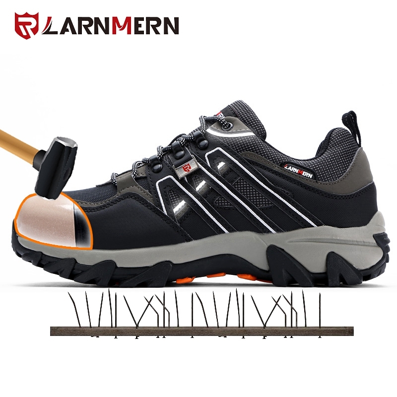 LARNMERN Men Steel Toe Safety Shoes 