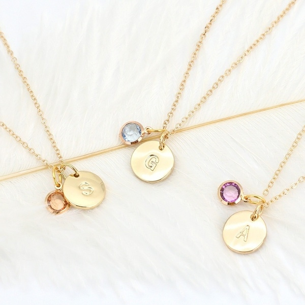 Personalised Initial Birthstone 