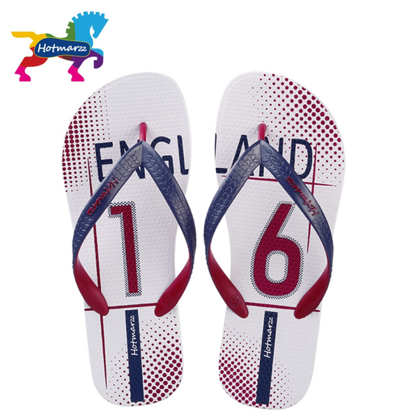 Im good at you Men Shoes Sandals Fashion Flip Flops USA England FC Barcelona Summer Slippers 