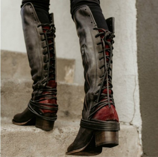 unique leather boots
