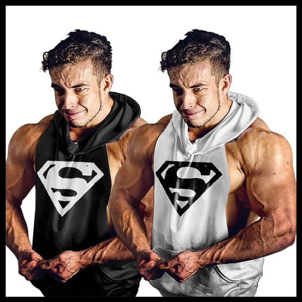 sleeveless superman hoodie