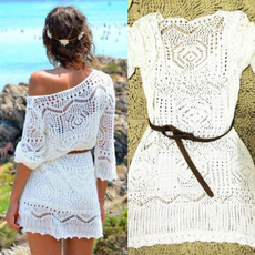 summerbohodres, Fashion, womencoverup, Hollow-out
