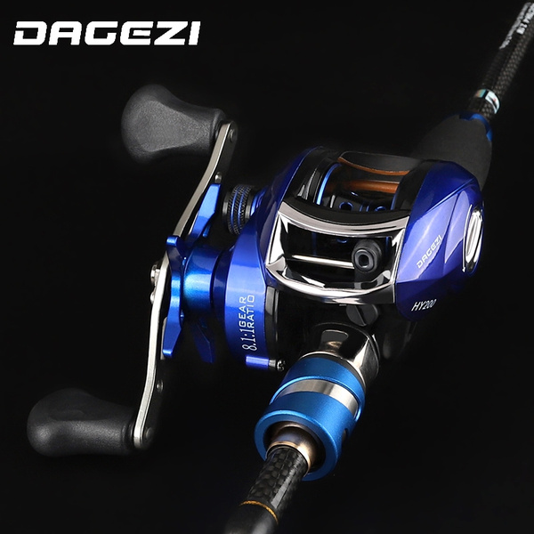 DAGEZI Fishing Rod and Reel Combo HY678 2019 Baitcasting Rod for Saltwater  Fishing Rod and Reel Combos Set Including Casting Rod Reel Line Bait A