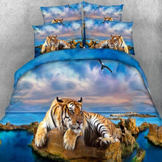 tigerbeddingset, Polyester, beachtiger, bedclothe