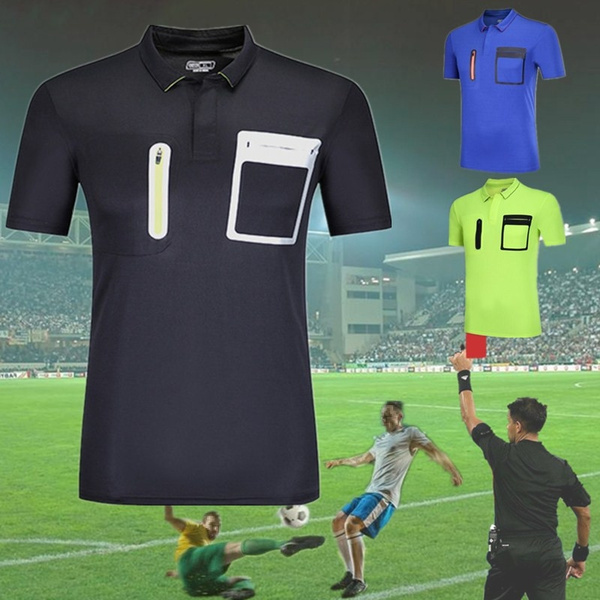 2018 New Style Football Referee Clothes Soccer Judge Uniform