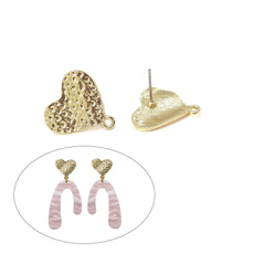 Heart, Jewelry, gold, Earring