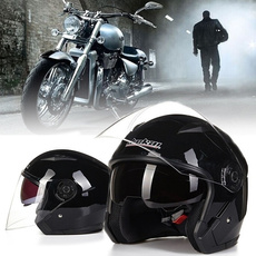 Open Face Dual Lens Visors Men Women Summer Scooter Motorbike Moto Bike Helmet