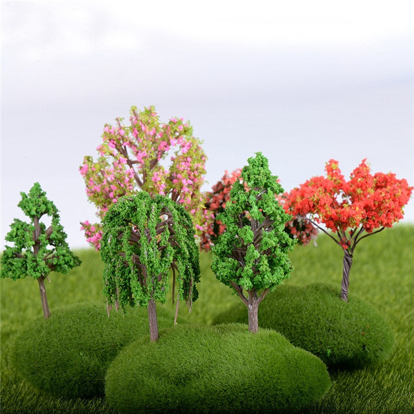 Bonsai Home Decor Trees Figurine Miniatures Flower Micro landscape Fairy Garden 