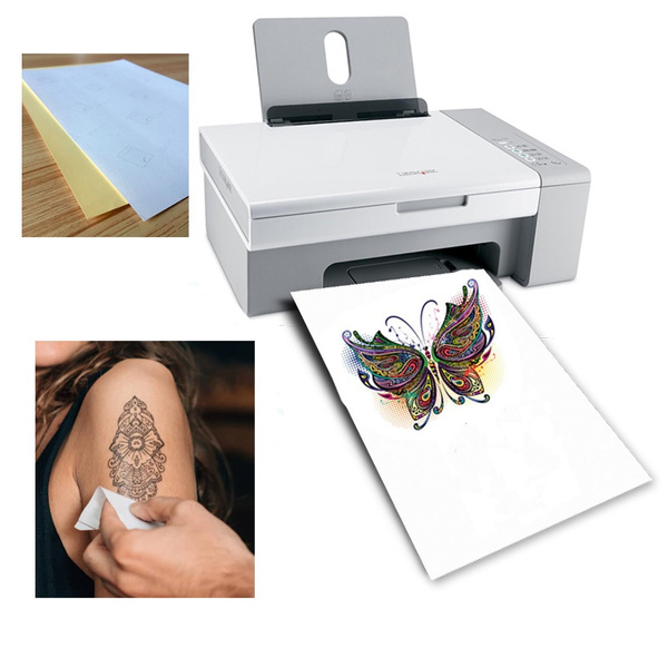 A4 Tattoo Diy Yourself Temporary Tattoo Paper For Inkjet or Laser Printing Printers 10sheets/lot Wish