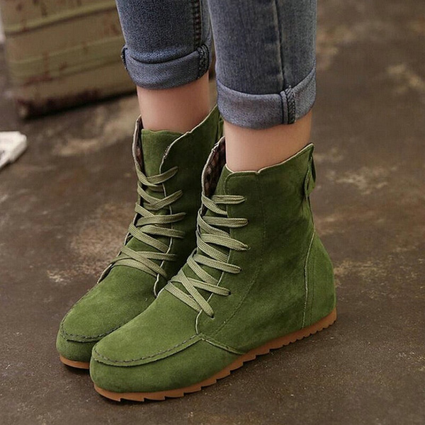 botas mujer punta redonda