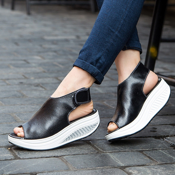Mujeres Sandalias de cuero Sandalias de verano 2018 Sandalias planas Sandalias  Mujer 328 W | Wish