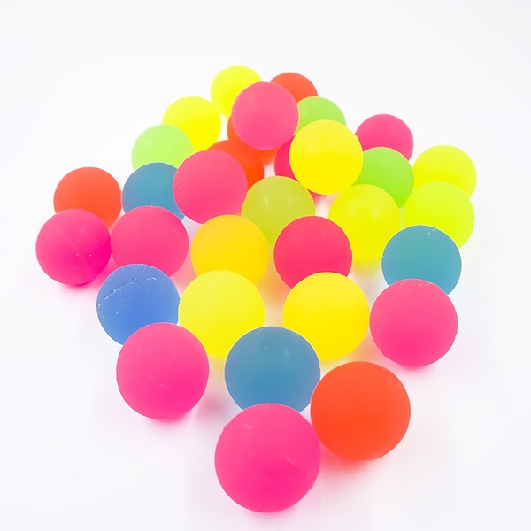 10Pcs Rubber Solid Bounce Ball Kids Children Fun Bouncing Toy Party Favors Decor 