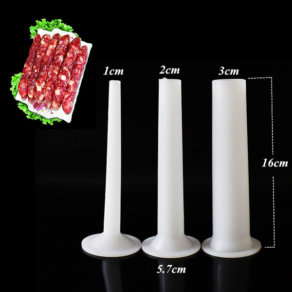 3pcs Sausage Maker Tube Casing Meat Grinder Univeral Stuffing Filling