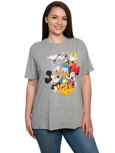 Mickey Mouse, Gray, Plus Size, heather