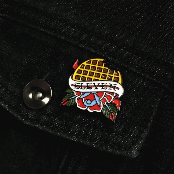 Stranger Things Waffle Singular Eleven Enamel Pin For Friend Tv Cartoon Stranger Things Waffle Singular Eleven Enamel Pin For Friend Tv Cartoon