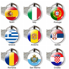 spainflag, portugalflag, flagkeychain, flagjewelry