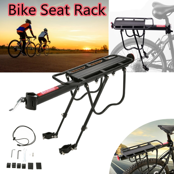 Bike Bicycle Mountain Rear Rack Seat Post Mount Pannier Luggage Carrier Aluminum