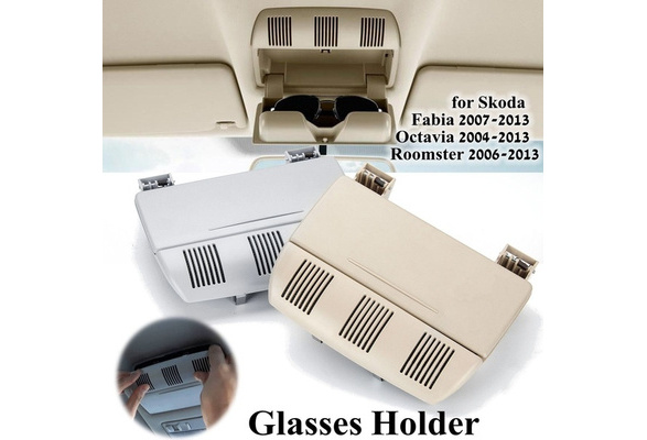 For Skoda Fabia Octavia Roomster Car Sunglasses Holder Glasses Case Credit  Cards Tickets Storage Box | Wish