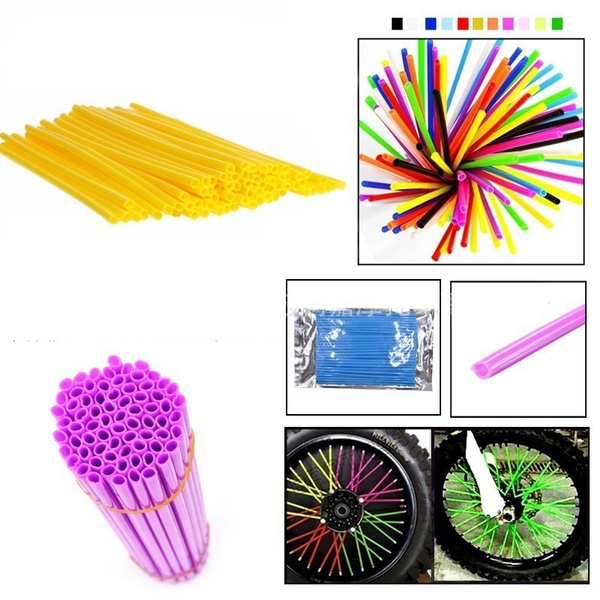 72-Piece Wheel Spoke Wraps/Skins For Dirt Bikes (Fits 19"-21" Spoked Wheels) 1 thumbnail image
