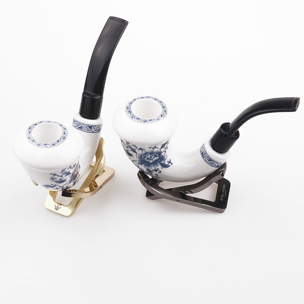 Clay pipe. Tobacco pipe Handcrafted Ceramic pipe Ceramic pipe Smoking ...