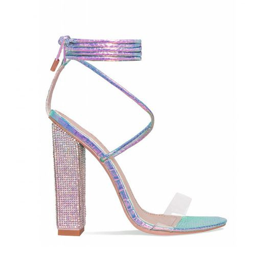 rainbow diamond heels