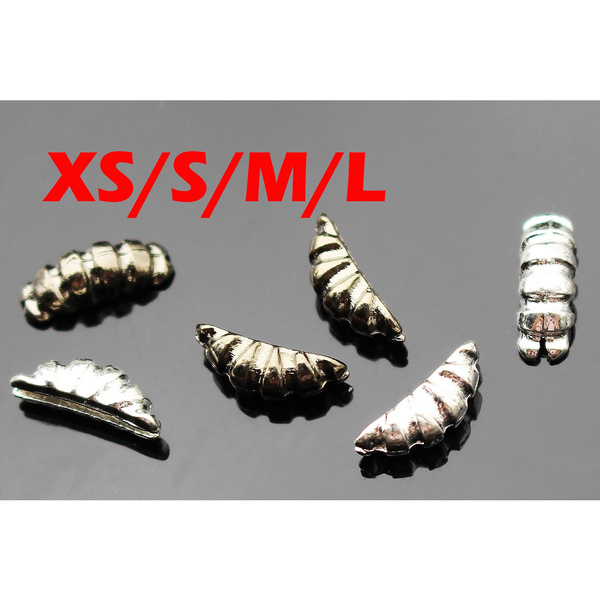 24 pcs 4 sizes Ribbed Tungsten Scud Bodies scud Shrimp Back Fly Tying Weight