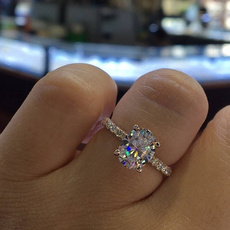 DIAMOND, wedding ring, gold, Blue Sapphire