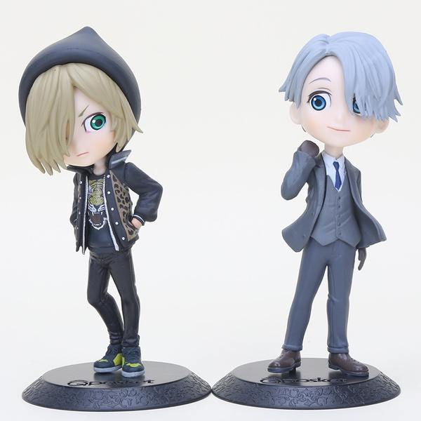 Q Version Yur On Ice Anime Figure 14cm Q Posket Prince The Ice Yuri Plisetsky Victor Nikiforov Action Figure Pvc Model Toy Wish