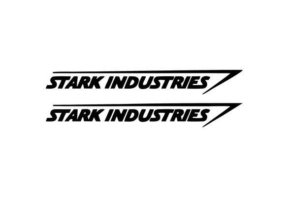 Sticker SET OF 8 Stark Industries Iron Man Avengers Marvel vinyl Car Decal