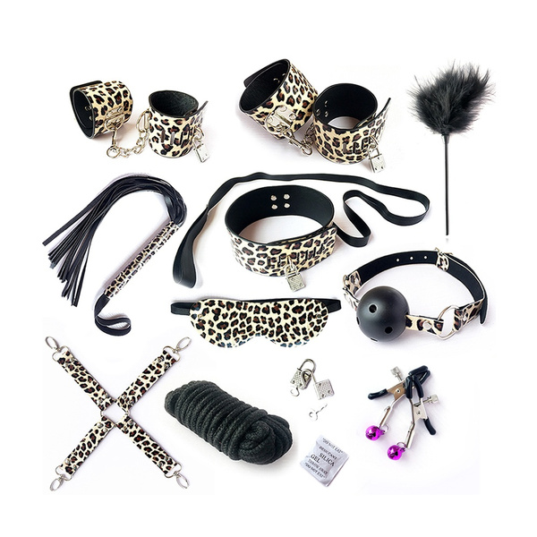 Ten Pieces Of Human Toy Sex Toy Set Handcuffs Shackled The Leopard