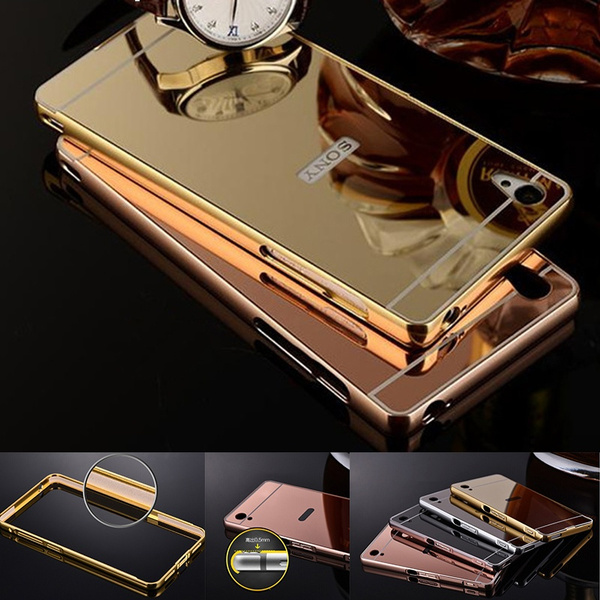 Hoogte buffet Gooi Luxury Mirror Case For Sony Xperia XA Ultra XA1 XA2 X Compact Metal Aluminum  Bumper Case Cover For Sony M5 M6 Z XZ Phone Cases | Wish