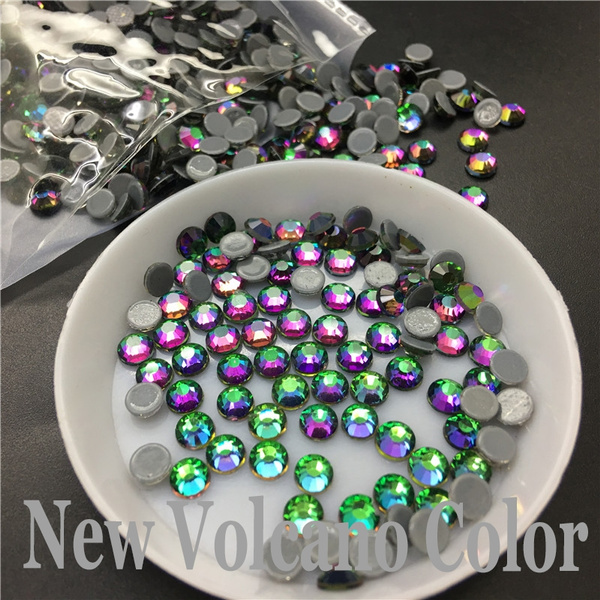 GREEN VOLCANO Hot Fix Rhinestones