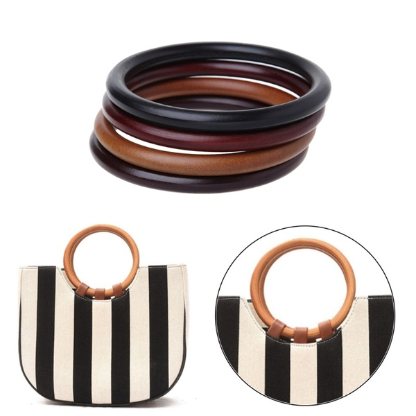 round wooden bag handles